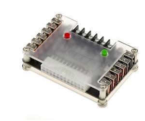 KALEA-INFORMATIQUE Breakout Board ATX24 vers 10 USB et bornier | Carte Breakout ATX 24 broches distribuant les tensions 3,3 V, 5 V, 12 V et -12 V sur dix ports USB et un bornier à vis.