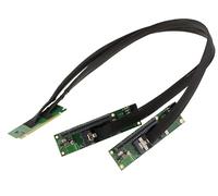 KALEA-INFORMATIQUE Cable d'extension duplicateur Riser PCIe Gen 4.0 x16 vers Bifurcation 2 Ports x8 débit 32 GB/s en Gen4