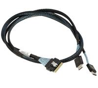 KALEA-INFORMATIQUE Câble Slim SAS SFF-8654 vers 2x Oculink 80 cm | Câble PCIe 4.0 Slim SAS SFF-8654 8i vers deux connecteurs Oculink SFF-8611/SFF-8612, longueur 80 cm.