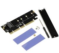 KALEA-INFORMATIQUE Carte contrôleur Adaptateur PCIe x16 pour SSD M2 NVMe Support PCIe Gen 3.0 Gen 4.0 et Gen 5.0