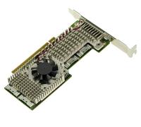 KALEA-INFORMATIQUE Carte contrôleur de Type Switch PCIe 4.0 avec 4 Ports SFF-8654 8i pour réplication de 2 Ports Gen4 en x16 pour GPU, Applications industrielles, Chipset Broadcom PEX88048.