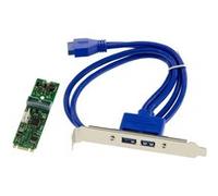 KALEA-INFORMATIQUE Carte contrôleur M.2 (M2 NGFF Type PCIe M ou B+M Key) 2 Ports USB 3.0 sur équerre avec Chipset NEC D720202