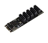 KALEA-INFORMATIQUE Carte contrôleur M.2 (M2 NGFF) Type PCIe M ou B+M Key 5 Port SATA 3.0 6Gbps avec Chipset JMB585