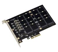 KALEA-INFORMATIQUE Carte contrôleur M2 PCIe 3.0 x4 pour 4 SSD M.2 NVMe M Key Fonctionne sans Mode Bifurcation