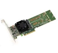 KALEA-INFORMATIQUE Carte contrôleur PCIe 3.0 8x pour 2 ssd M2 nvme m key avec chipset plx pex 8747 NC