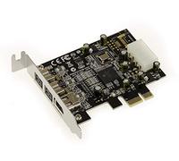 KALEA-INFORMATIQUE Carte contrôleur PCI Express Low Profile Firewire 800 et 400 IEEE1394A et IEEE1394B (PCIe x1) - 2+1 Sorties avec Chipset TI XIO2213BZAY