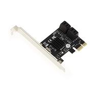 KALEA-INFORMATIQUE Carte contrôleur PCI Express PCIe 4 Ports pour disques durs SATA 3 6G avec Chipset Marvell 88SE9215. Equerres High et Low Profile