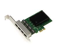 KALEA-INFORMATIQUE Carte contrôleur PCI Express PCIe réseau 4 Ports LAN RJ45 Gigabit Ethernet 10 100 1000Mbps 1G. avec Chipset Realtek RTL8111F et équerres Low et High Profile