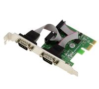 KALEA-INFORMATIQUE Carte contrôleur PCI Express PCIe Série RS232 2 Ports avec Chipset ASIX avec équerres Low et High Profile