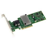 KALEA-INFORMATIQUE Carte contrôleur PCIe 3.0 SAS 12GB 8 Ports internes avec Raid 0 1 5 10 50 JBOD. Modèle LSI OEM 9340-8i. High et Low Profile, Ref H3-25499-04002