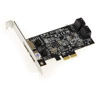 KALEA-INFORMATIQUE Carte contrôleur PCIe 4 + 2 PORTS SATA et eSATA 6G avec Chipset MARVELL 88SE9230 avec RAID 0 1 10 Hyperduo G