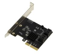 KALEA-INFORMATIQUE Carte Contrôleur PCIe 4 Ports SATA 3 6G avec Support UEFI chipset Marvell 88SE9236 - Hardware Raid 0 1 10