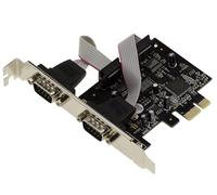 KALEA-INFORMATIQUE Carte contrôleur PCIe COM Série RS232 2 Ports DB9 avec Chipset Oxford OXPCIe952. Equerres Low et High Profile