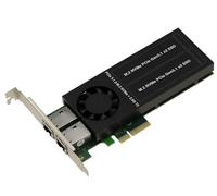 KALEA-INFORMATIQUE Carte contrôleur PCIe pour PC ou NAS avec 2 Ports réseau 2.5G RJ45 2.5 Gigabit Ethernet et 2 Ports NVMe avec chipset Intel I226