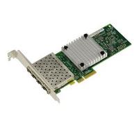 Carte contrôleur PCIe réseau 1G SFP 4 Ports FIBRE OPTIQUE avec Chipset Intel I350AF4. Quad Gigabit LAN Ethernet