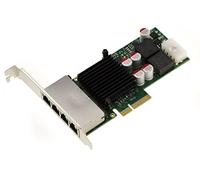 KALEA-INFORMATIQUE Carte contrôleur réseau 4 Ports LAN Gigabit Ethernet RJ45 sur Port PCIe x4. Power Over Ethernet Poe avec Chipset Intel I350AM4