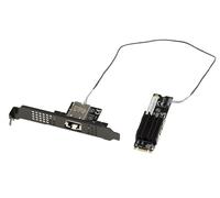 KALEA-INFORMATIQUE Carte contrôleur réseau M2 RJ45 10G LAN 10 GIGABIT ETHERNET pour Port M2 de Type PCIe, clé M ou B+M avec CHIPSET AQUANTIA AQC113