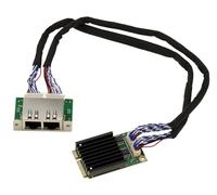 KALEA-INFORMATIQUE Carte contrôleur réseau Mini PCI Express MiniPCIE 2 Ports cuivre RJ45 Dual LAN 2.5 GIGABIT ETHERNET avec chipset Intel I226 SRKTV