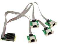 KALEA-INFORMATIQUE Carte contrôleur réseau Mini PCIe Intel I350-T4 4 Ports