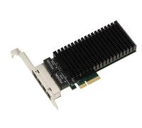 KALEA-INFORMATIQUE Carte contrôleur réseau PCIe 4 Ports RJ45 GIGABIT ethernet avec chipset Intel I210AT. avec Fonction PXE WOL, équerres Low et High Profile