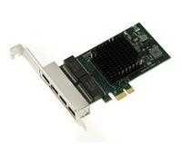 KALEA-INFORMATIQUE Carte contrôleur réseau PCIe x1 4 Ports RJ45 Quad LAN GIGABIT ethernet 10 100 1000Mb 1G avec chipset BroadCom BCM5719 - Low et High Profile