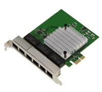 KALEA-INFORMATIQUE Carte contrôleur réseau PCIe x1 6 Ports RJ45 Gigabit LAN Ethernet 10 100 1000 Mbps 1G avec Chipset REALTEK RTL8111H