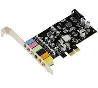 KALEA-INFORMATIQUE Carte contrôleur Son sur Port PCIe, Sortie 5.1 6 canaux, avec chipset CMEDIA CM6212 High et Low Profile
