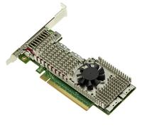 KALEA-INFORMATIQUE Carte contrôleur Switch PCIe 4.0 avec 4 Ports SFF-8654 8i pour contrôler jusqu'à 8 SSD NVMe M2 M3 U2 U3 ou plaques rapportées PCIe, Chipset Broadcom PEX88048.
