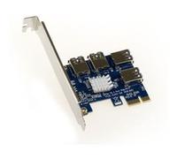 KALEA-INFORMATIQUE Carte de réplication PCIe x1 vers 4 ports par liaisons USB3 pour y relier des risers USB vers PCIe G