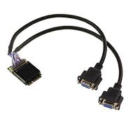 KALEA-INFORMATIQUE Carte Graphique 2 Ports VGA 1080p sur Port mPCIe - MiniPCIe Full Size avec Chipset Silicon Motion SM750