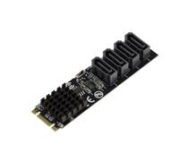 KALEA-INFORMATIQUE Carte M.2 4 Ports SATA Raid Marvell 88SE9236 | Carte M2 4 ports SATA RAID avec chipset Marvell 88SE9236