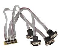 KALEA-INFORMATIQUE Carte M.2. 4 Ports série RS232 COM DB9 pour Port M2 de Type PCIe, clé M ou B+M. Grade Industriel Chipset SUN2410