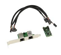 KALEA-INFORMATIQUE Carte M.2 contrôleur réseau 2 Ports LAN GIGABIT ethernet RJ45 pour Port M2 de Type PCIe, clé M ou B+M - Dual Chipset RealtekRTL8111H