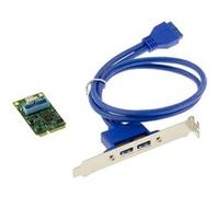 KALEA-INFORMATIQUE Carte Mini PCI EXPRESS MiniPCIE 2 PORTS USB 3.0 (USB3 SUPERSPEED 5Gbps) avec Chipset Via - Avec Equerre vers 2x USB A G
