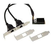KALEA-INFORMATIQUE Carte Mini PCIe MiniPCIe 2 Ports LAN GIGABIT Ethernet RJ45 sur Cordons. avec Chipset Intel I350 - mPCIe NIC 10/100 / 1000