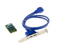 KALEA-INFORMATIQUE Carte Mini PCIe USB 3.0 2 Ports Via | Carte MiniPCIe 2 ports USB 3.0 5 Gbit/s avec chipset VIA