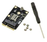 KALEA-INFORMATIQUE Carte Mini PCIe vers M.2 NVMe 2230 2242 et MicroSD TF | Permet d’exploiter simultanément un SSD M.2 NVMe au format 2230/2242 et une carte MicroSD/SDXC/TF