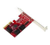 KALEA-INFORMATIQUE Carte PCI Express PCIe 3.0 4x SATA 3.0 6 PORTS. Support Port Multiplier jusqu'à 30 disques durs. Support UEFI. Chipset ASM1166 G