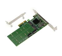 KALEA-INFORMATIQUE Carte PCIe 2.0 2X SSD M2 Type SATA et 2X HDD SATA 3.0 6G avec Chipset Marvell 88SE9215 - High et Low Profile