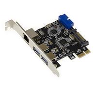 KALEA-INFORMATIQUE Carte PCIe Gigabit LAN + USB 3.0 4 Ports