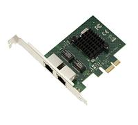 KALEA-INFORMATIQUE Carte PCIe x1 2 Ports RJ45 Gigabit Broadcom BCM5720 | Carte réseau PCIe x1 double port RJ45 Gigabit Ethernet avec chipset Broadcom BCM5720 et équerres Low Profile et Full Height.