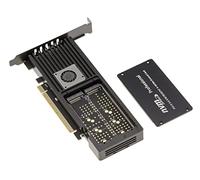 KALEA-INFORMATIQUE Carte PCIe x16 4 SSD M.2 NVMe ventilée | Carte PCIe 4 SSD NVMe avec coffrage aluminium ventilé