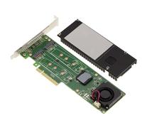 Kalea Informatique Carte contrôleur PCIe 3.0 x8 2 SSD M.2 NVMe M Key RAID 0/1 Marvell 88NR2241B0