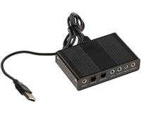 KALEA-INFORMATIQUE Carte Son USB Externe 5.1 avec SPDIF | Carte son externe USB 5.1 à six canaux avec entrées et sorties audio numériques SPDIF.