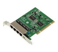 KALEA-INFORMATIQUE Carte Switch réseau PCI ethernet avec 4 Ports LAN RJ45. Chipset Realtek RTL8305SC / RTL8100CL