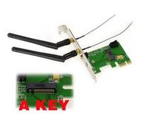 KALEA-INFORMATIQUE Contrôleur PCIe pour carte M.2 (M2 NGFF A Key) WIFI et/ou BLUETOOTH compatible Intel AC 3160NGW, AC 3168NGW,AC 7260NGW,AC 7265NGW,AC 8260NGW ,AC 8265NGW G