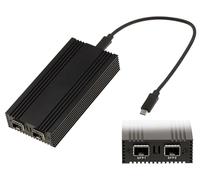 KALEA-INFORMATIQUE Cordon Adaptateur USB 4 Thunderbolt 3 10G vers réseau Fibre 2 Ports SFP+ avec chipset Intel I82599