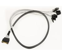 KALEA-INFORMATIQUE Cordon câble PCIe 4.0 avec connecteurs Slim SAS SFF-8654 8i 74 broches vers 8x SATA longueur 80cm