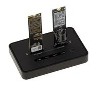 KALEA-INFORMATIQUE Dock Station de clonage pour 2 SSD M2 NVMe M Key avec Liaison USB3.2 Gen2x2 20 Gbit/s en USB A ou USB C. Capacité supportée 8TB x2