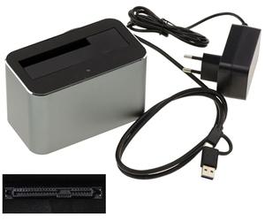 KALEA-INFORMATIQUE Dock USB 3.0 pour Disque SAS SFF-8482 | Station d'accueil USB 3.0 5 Gbit/s pour disques SAS 2,5"/3,5" SFF-8482 avec interfaces USB-A/USB-C et boîtier aluminium.